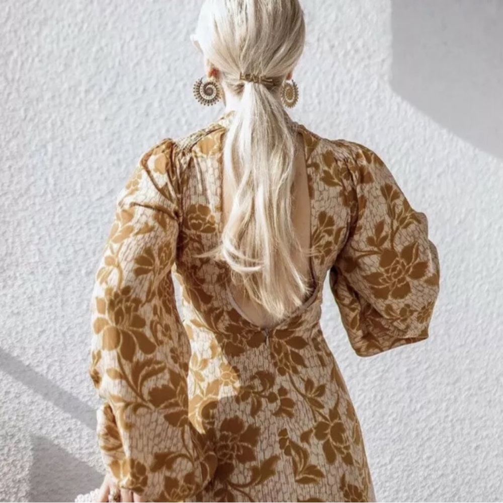 🆕 ZARA | Midi Floral Print Dress - Picture 10 of 10